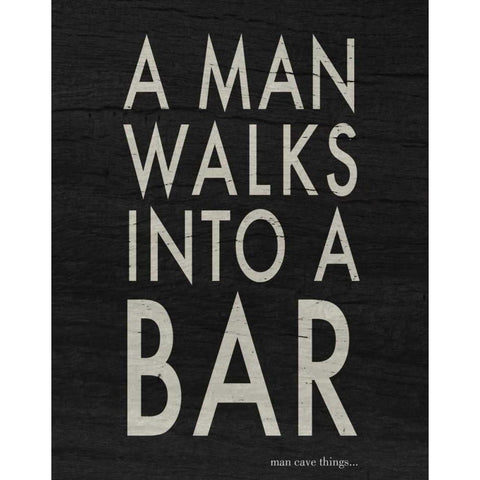 Bar I White Modern Wood Framed Art Print by Studio, Sd Graphics