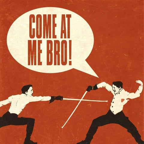 Bro Bro I Gold Ornate Wood Framed Art Print with Double Matting by Studio, Sd Graphics