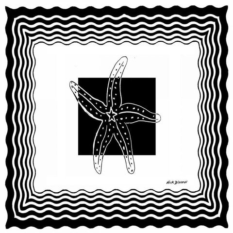 Bath Shells Square IV Gold Ornate Wood Framed Art Print with Double Matting by Biscardi, Nicholas