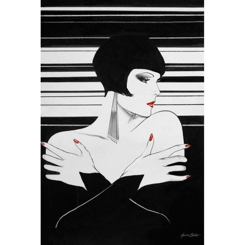 Fashion Women II White Modern Wood Framed Art Print by Baliko, Linda