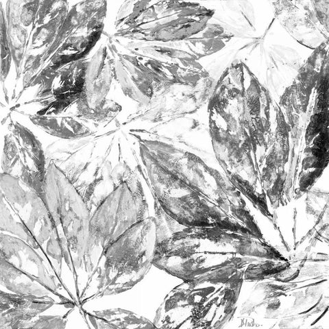 Black and White Overlay I Black Modern Wood Framed Art Print by Pinto, Patricia