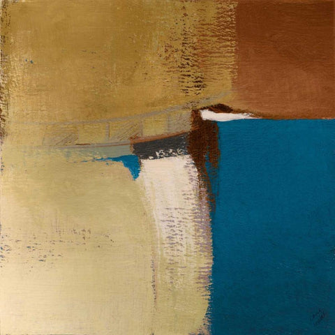 Discovery Square II White Modern Wood Framed Art Print by Loreth, Lanie