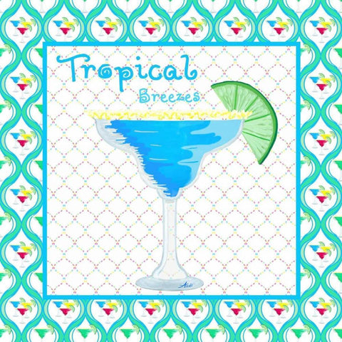 Margarita I Black Ornate Wood Framed Art Print with Double Matting by Metz, Andi