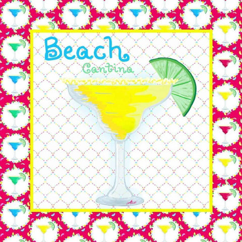 Margarita III Black Modern Wood Framed Art Print by Metz, Andi