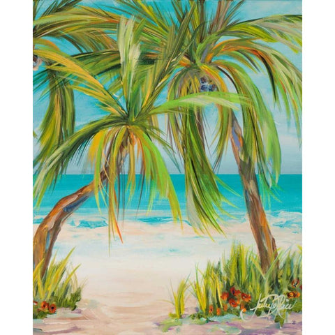 Away From it All II Black Modern Wood Framed Art Print with Double Matting by DeRice, Julie