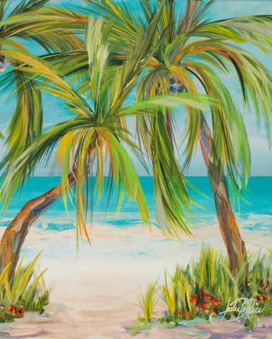 Away From it All II Black Ornate Wood Framed Art Print with Double Matting by DeRice, Julie