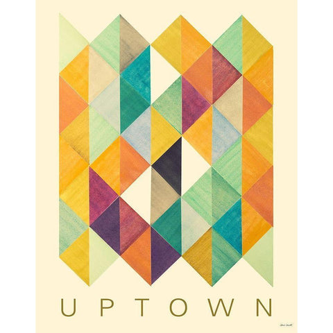 Uptown Poster Gold Ornate Wood Framed Art Print with Double Matting by Loreth, Lanie