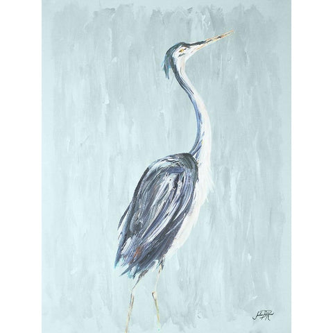 Among the Blue II Gold Ornate Wood Framed Art Print with Double Matting by DeRice, Julie