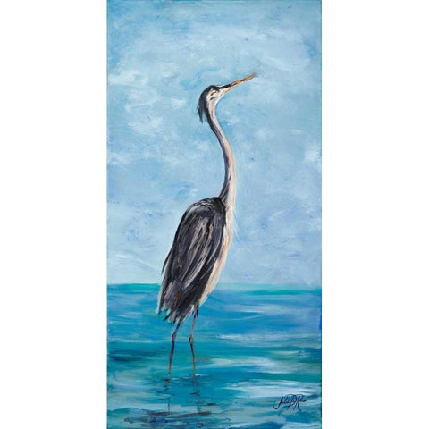 Among the Water II Black Modern Wood Framed Art Print by DeRice, Julie