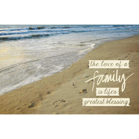 Family Love White Modern Wood Framed Art Print by Peck, Gail