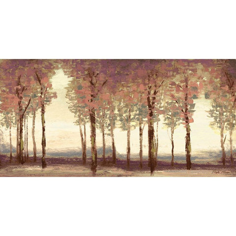 Forest Panel White Modern Wood Framed Art Print by Marcon, Michael