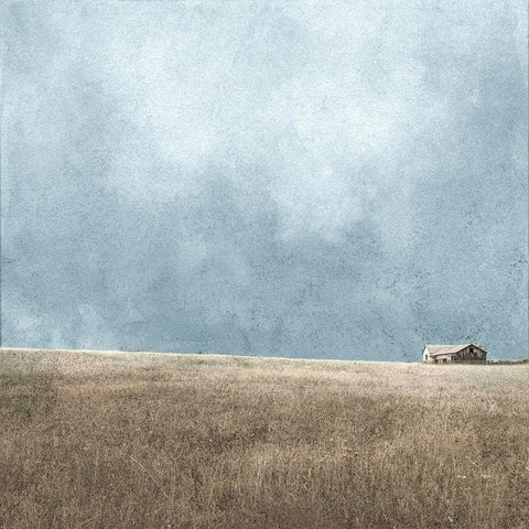After the Storm Blue Sky Black Modern Wood Framed Art Print with Double Matting by Mabat, Ynon