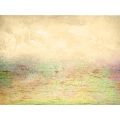 Misty Ocean I White Modern Wood Framed Art Print by Mabat, Ynon