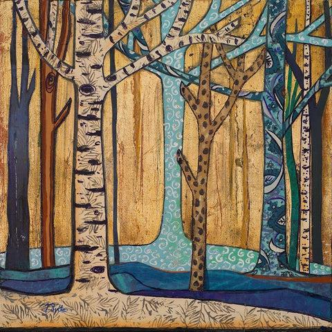 Mother Nature I Black Modern Wood Framed Art Print by Pinto, Patricia