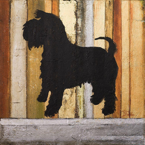 Best Friend I White Modern Wood Framed Art Print by Pinto, Patricia