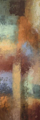 Escape into Abstraction Panel I White Modern Wood Framed Art Print with Double Matting by Marcon, Michael