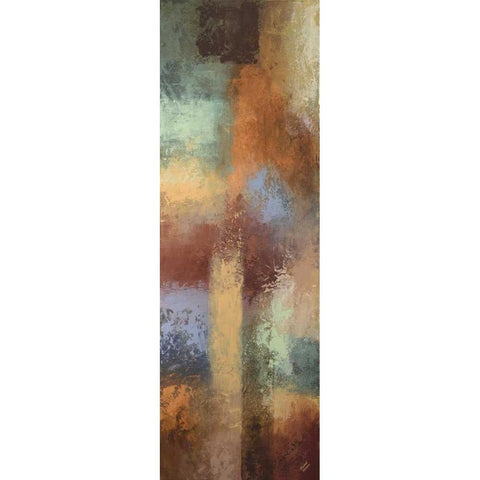 Escape into Abstraction Panel I Black Modern Wood Framed Art Print by Marcon, Michael