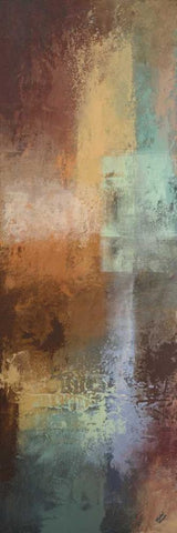 Escape into Abstraction Panel II White Modern Wood Framed Art Print with Double Matting by Marcon, Michael