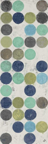 Cream Modulation I Black Ornate Wood Framed Art Print with Double Matting by Marcon, Michael