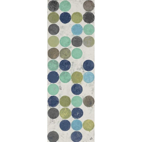 Cream Modulation I Black Modern Wood Framed Art Print with Double Matting by Marcon, Michael