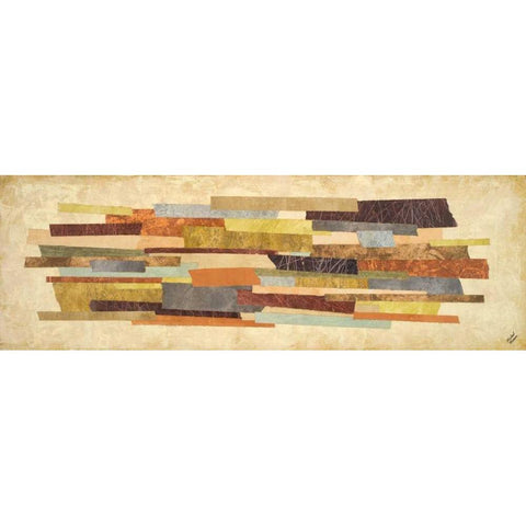 Elemental I Gold Ornate Wood Framed Art Print with Double Matting by Marcon, Michael