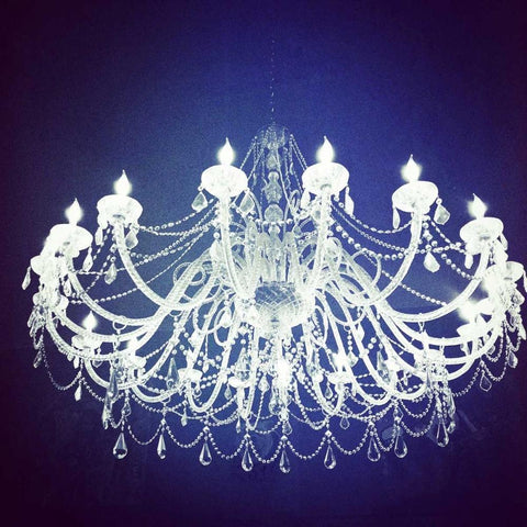 Chandelier Border Black Ornate Wood Framed Art Print with Double Matting by Saghini, Lisa Hill