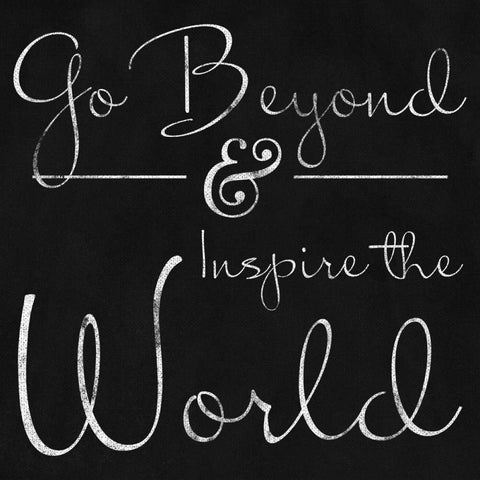 Love and Beyond Border II Black Ornate Wood Framed Art Print with Double Matting by Sundance Studio