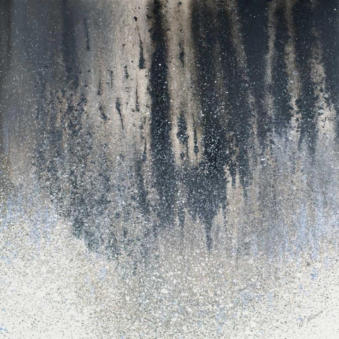 Summer Woods Square II Black Modern Wood Framed Art Print by Mercado, M.