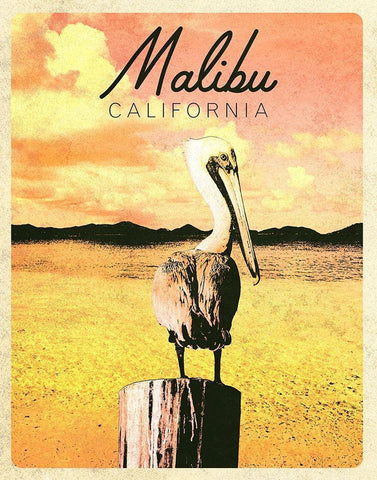 Malibu, California Black Ornate Wood Framed Art Print with Double Matting by Mansfield, Kathy