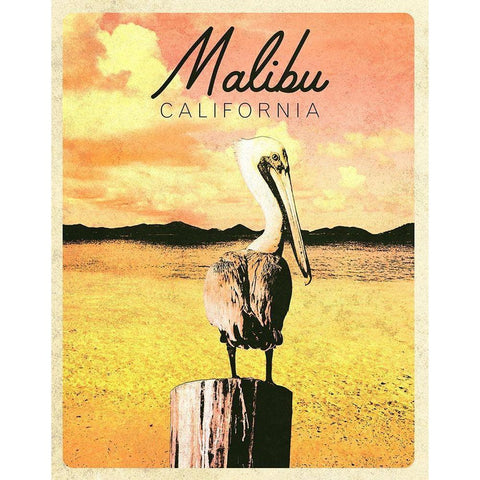 Malibu, California Gold Ornate Wood Framed Art Print with Double Matting by Mansfield, Kathy