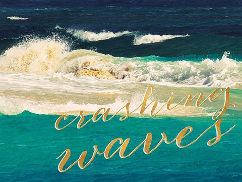 High Waves II Black Ornate Wood Framed Art Print with Double Matting by Mansfield, Kathy