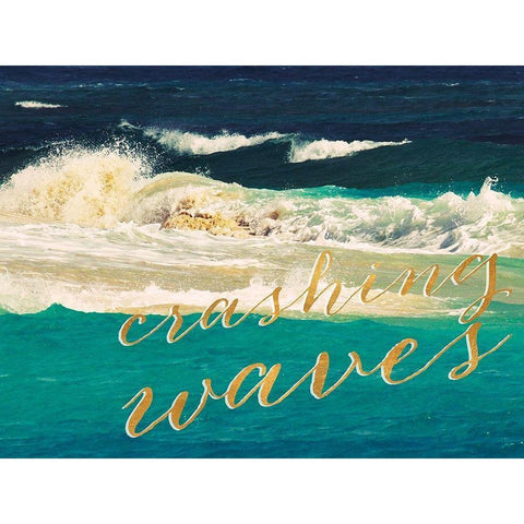 High Waves II White Modern Wood Framed Art Print by Mansfield, Kathy