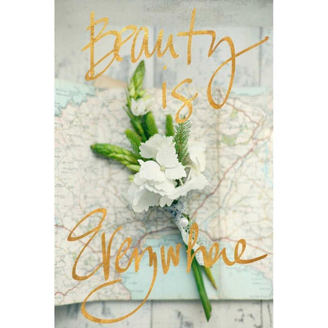 Beauty Is Everywhere Gold Ornate Wood Framed Art Print with Double Matting by Gardner, Sarah