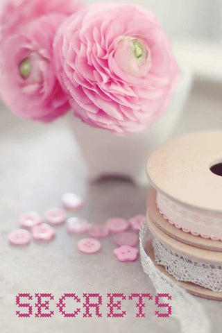 Secrets Black Ornate Wood Framed Art Print with Double Matting by Gardner, Sarah