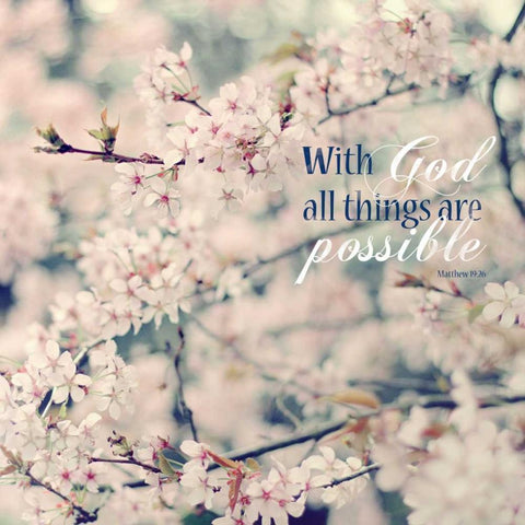 All Things Are Possible Black Modern Wood Framed Art Print by Gardner, Sarah