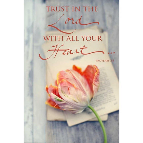 Trust in the Lord White Modern Wood Framed Art Print by Gardner, Sarah