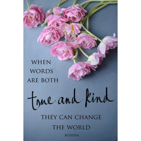 True and Kind Gold Ornate Wood Framed Art Print with Double Matting by Gardner, Sarah