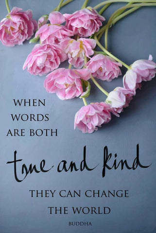 True and Kind Black Ornate Wood Framed Art Print with Double Matting by Gardner, Sarah