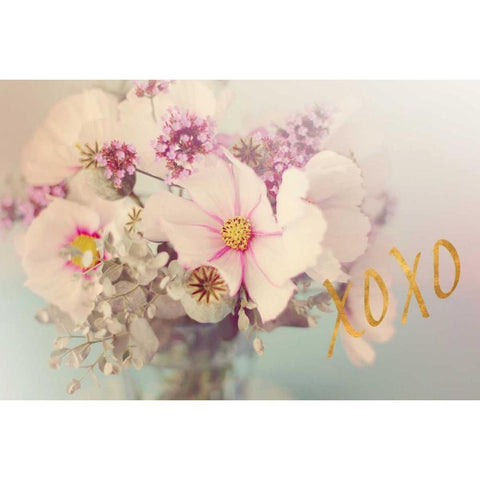 XOXO White Modern Wood Framed Art Print by Gardner, Sarah