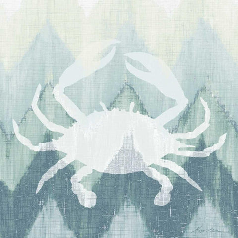 Chevron Sea Creature III Black Ornate Wood Framed Art Print with Double Matting by Edwins, Hugo