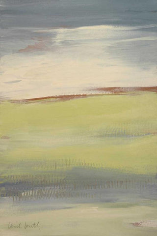 Flatlands II White Modern Wood Framed Art Print with Double Matting by Loreth, Lanie