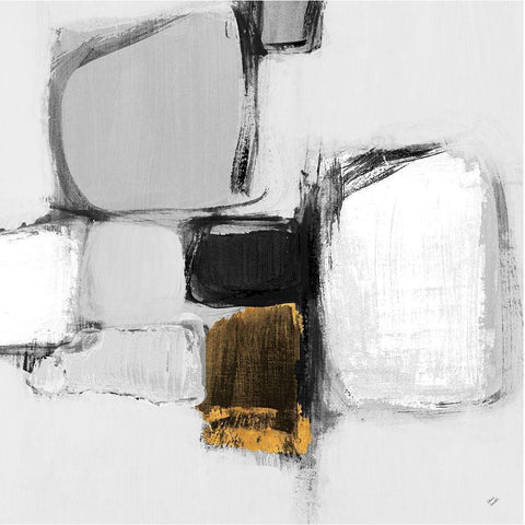 Mid Cityside II Gold Ornate Wood Framed Art Print with Double Matting by Loreth, Lanie