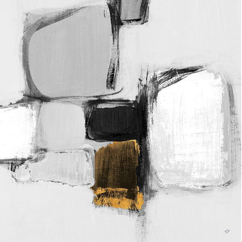 Mid Cityside II Black Ornate Wood Framed Art Print with Double Matting by Loreth, Lanie