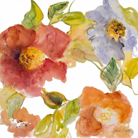 Provence II Black Modern Wood Framed Art Print with Double Matting by Loreth, Lanie