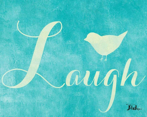 Laugh and Smile I Black Ornate Wood Framed Art Print with Double Matting by Pinto, Patricia