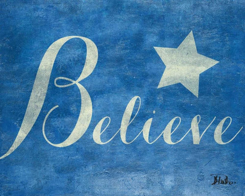 Create Believe II Black Ornate Wood Framed Art Print with Double Matting by Pinto, Patricia