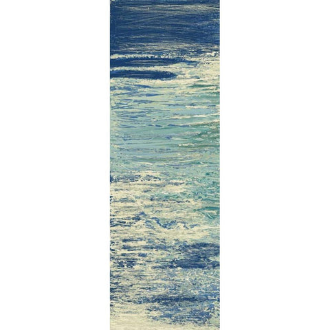 The Lake Panel I Black Modern Wood Framed Art Print by Mercado, M.