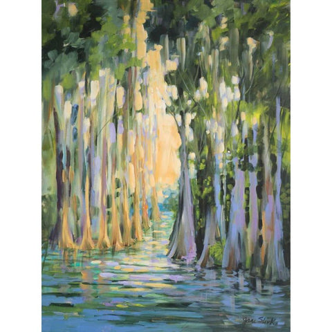 Through the Marsh II Black Modern Wood Framed Art Print by Slivka, Jane