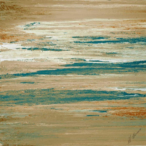 Fall Sunset White Modern Wood Framed Art Print by Mercado, M.