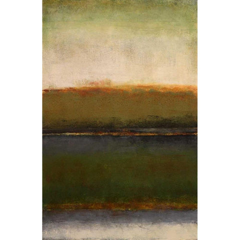 Mossy Landscape Black Modern Wood Framed Art Print by Loreth, Lanie